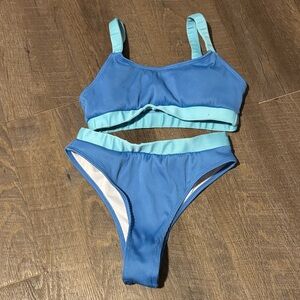 SHEIN Kids Blue Bikini Set